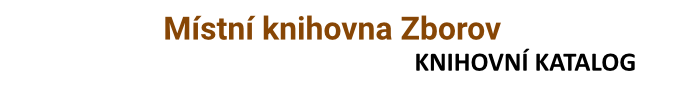 Katalog Místní knihovny ve Zborově